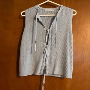 Abercrombie & Fitch Light Blue Sleeveless Knit Top
